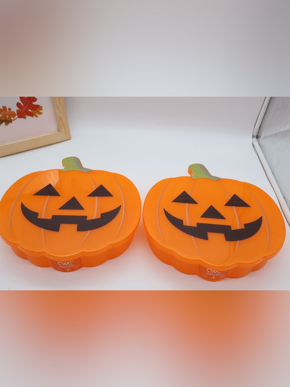 CWC Halloween Pumpkin Snack Boxes – Set of 2